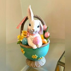Easter bunny inside a basket!!